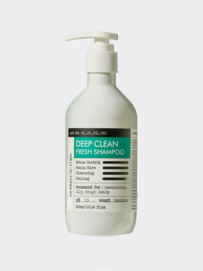 Глубокоочищающий шампунь с экстрактом зеленого чая Derma Factory Deep Clean Fresh Shampoo