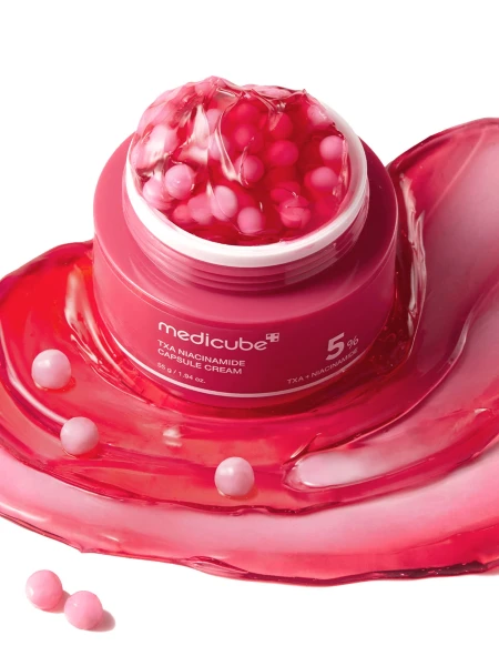 Осветляющий капсульный крем для лица с транексамовой кислотой и ниацинамидом Medicube TXA Niacinamide Capsule Cream