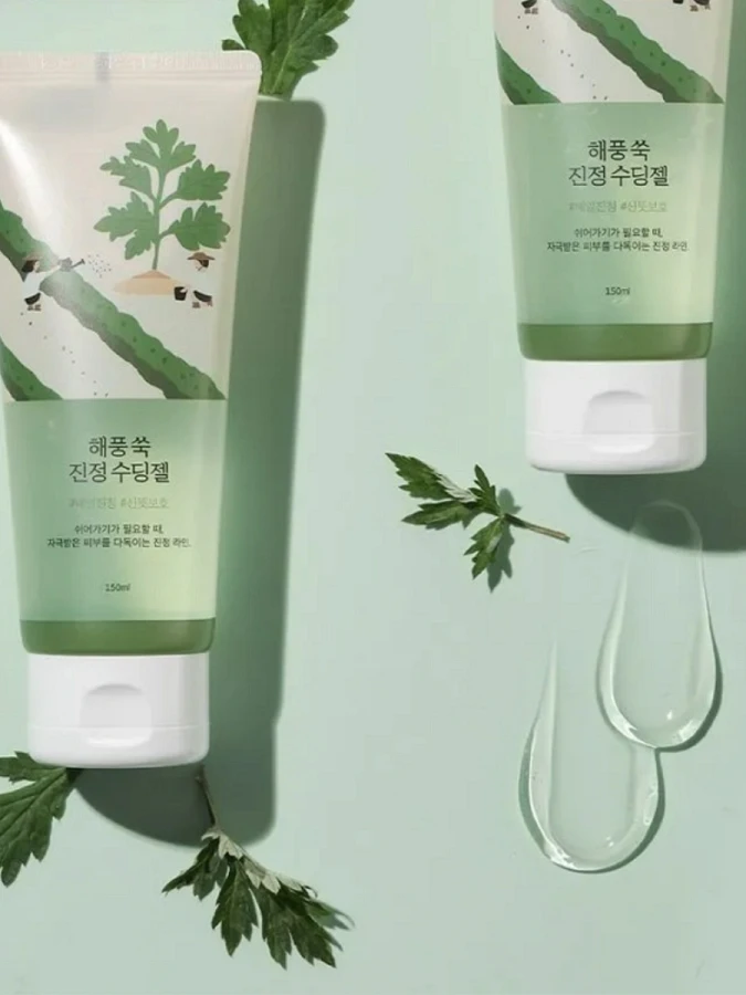 Успокаивающий гель с экстрактом полыни Round Lab Mugwort Calming Soothing Gel