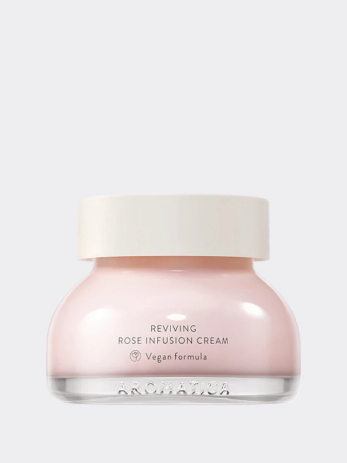 Мягкий восстанавливающий крем для лица с экстрактом дамасской розы Aromatica Reviving Rose Infusion Cream