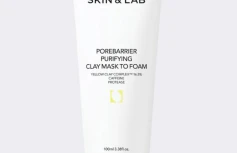 Очищающая маска-пенка для умывания с желтой глиной SKIN&LAB Porebarrier Purifying Clay Mask to Foam