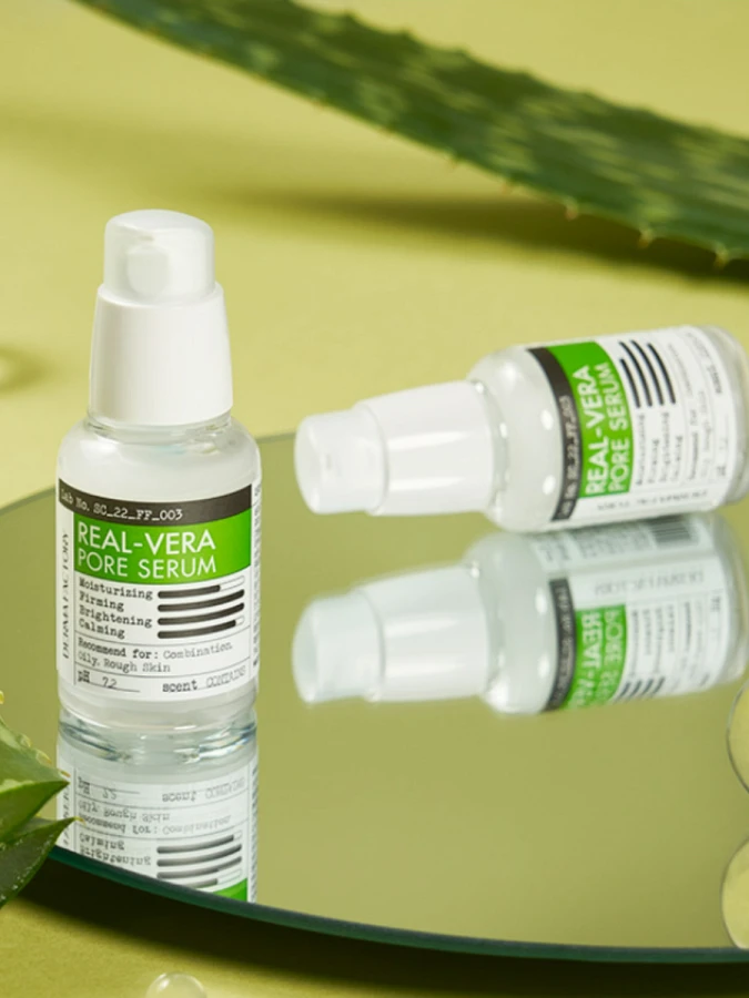 Сыворотка для сужения пор с экстрактом алоэ вера Derma Factory Real Vera Pore Serum