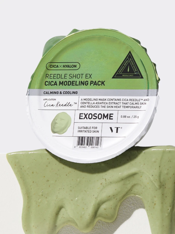 Альгинатная маска-бустер со спикулами и экстрактом центеллы VT Reedle Shot EX Cica Modeling Pack
