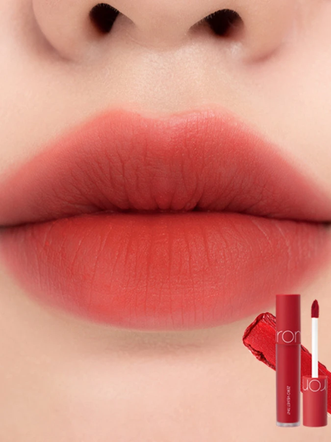 Вельветовый тинт с матовым финишем в красно-оранжевом оттенке rom&nd Zero Velvet Tint 12 Anne Shirley