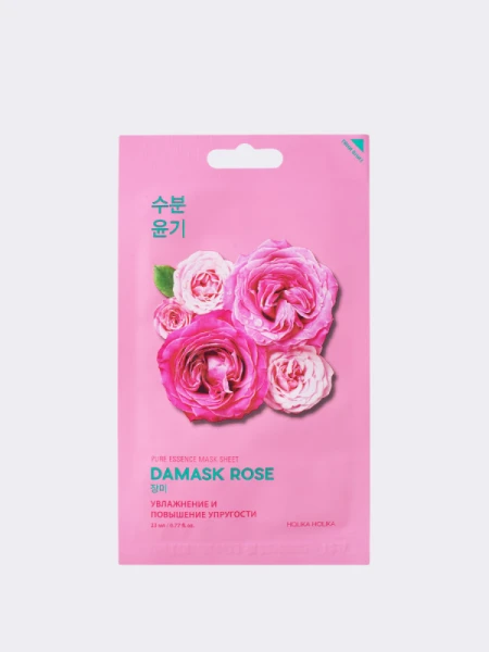 Увлажняющая тканевая маска с экстрактом дамасской розы HolikaHolika Pure Essence Mask Sheet Damask Rose Увлажняющая тканевая маска с экстрактом дамасской розы HolikaHolika Pure Essence Mask Sheet Damask Rose