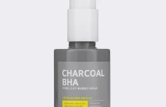 Очищающая пузырьковая маска для лица с древесным углём и BHA Some By Mi Charcoal BHA Pore Clay Bubble Mask