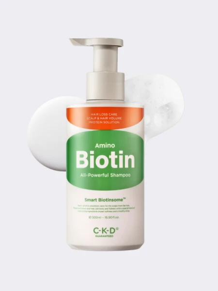 Шампунь для волос с биотином против выпадения CKD Amino Biotin All-Powerful Shampoo