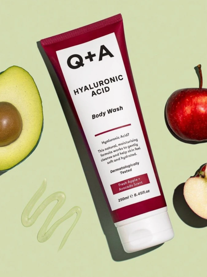 Увлажняющий гель для душа с гиалуроновой кислотой Q+A Hyaluronic Acid Body Wash