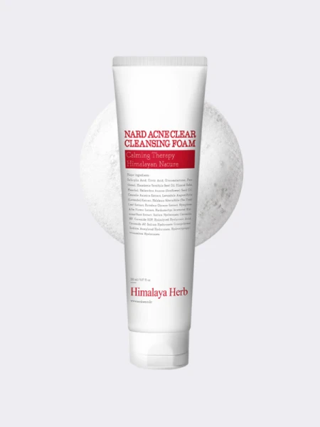 Противовоспалительная пенка для умывания с кислотами NARD ACNE Clear Cleansing Foam