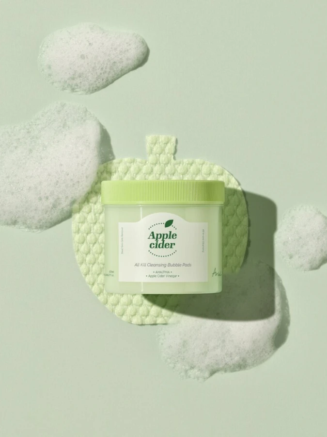 Очищающие пузырьковые диски для лица с яблочным уксусом Ariul Apple Cider All Kill Cleansing Bubble Pads
