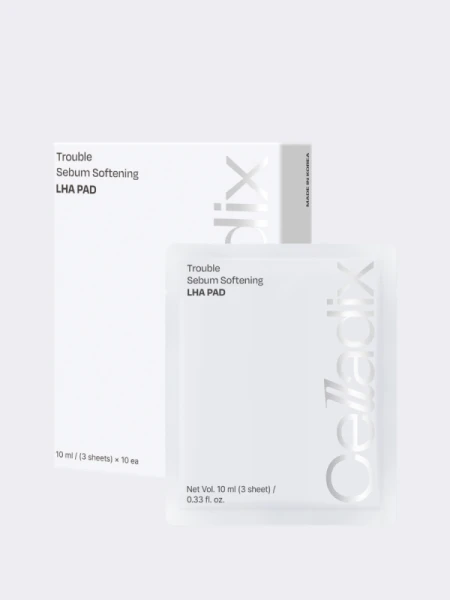 Набор обновляющих тонер-дисков с кислотами Celladix Trouble Sebum Softening LHA Pad