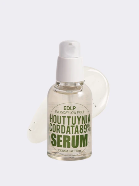 Успокаивающая сыворотка для лица с экстрактом хауттюйнии Derma Factory Houttuynia Cordata 89% Serum