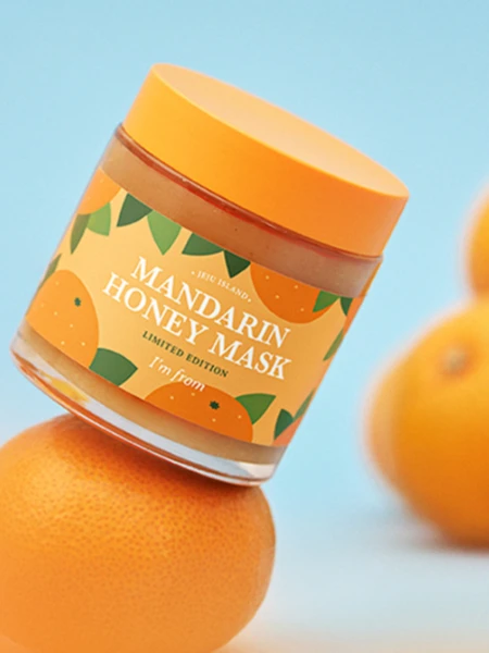 Восстанавливающая смываемая маска с экстрактом мандарина и мёда I'm from Mandarin Honey Mask