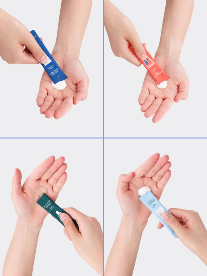 Набор саше для комплексного ухода за кожей Round Lab Stick Pouch Kit