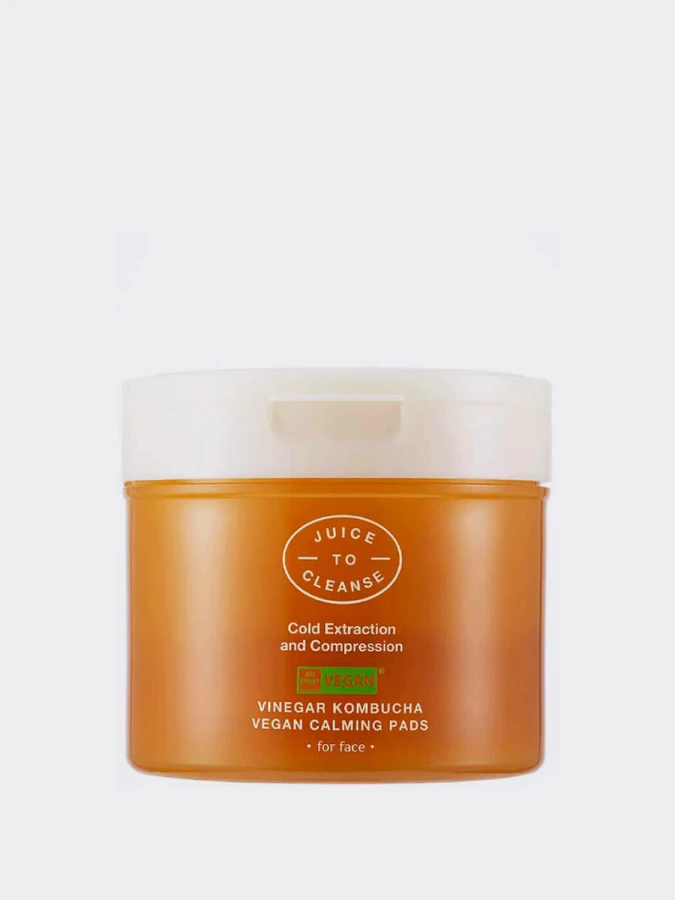 Успокаивающие тонер-пэды с экстрактом комбучи Juice To Cleanse Vinegar Kombucha Vegan Calming Pads