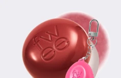 Набор: оттеночное суфле + брелок fwee Lip&Cheek Blurry Pudding Pot Keyring Set RS05 Film