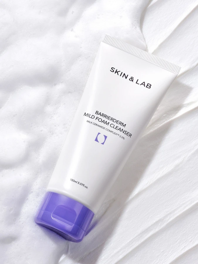 Деликатная пенка для умывания с керамидами SKIN&LAB Barrierderm Mild Foam Cleanser