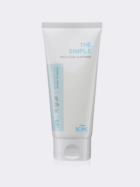 Слабокислотная пенка для умывания Scinic The Simple Mild Foam Cleanser Слабокислотная пенка для умывания Scinic The Simple Mild Foam Cleanser