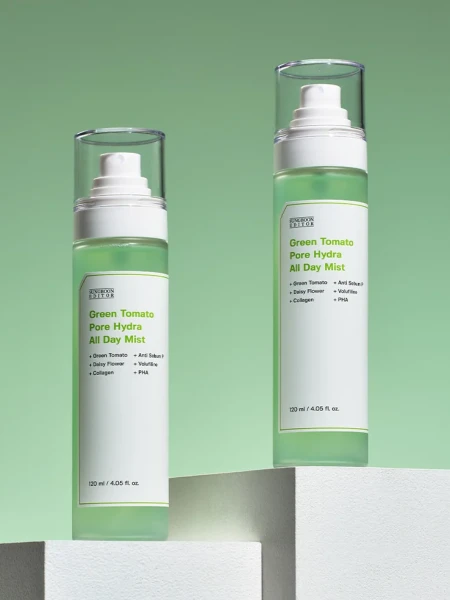 Увлажняющий спрей для лица с экстрактом зелёного томата Sungboon Editor Green Tomato Pore Hydra All Day Mist