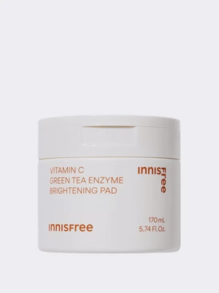 Осветляющие тонер-пэды с витамином С и энзимами innisfree Vitamin C Green Tea Enzyme Brightening Pad Осветляющие тонер-пэды с витамином С и энзимами innisfree Vitamin C Green Tea Enzyme Brightening Pad