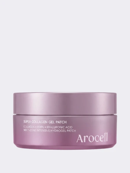 Разглаживающие патчи для век с ПДРН и коллагеном Arocell Super Collagen Gel Patch