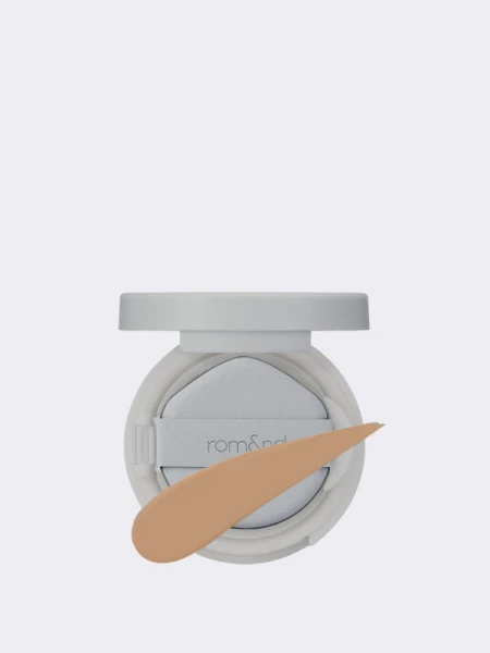 МИНИ Тональный кушон с матовым финишем в песочном оттенке rom&nd Nu Zero Cushion 05 Sand 25 SPF24 PA++