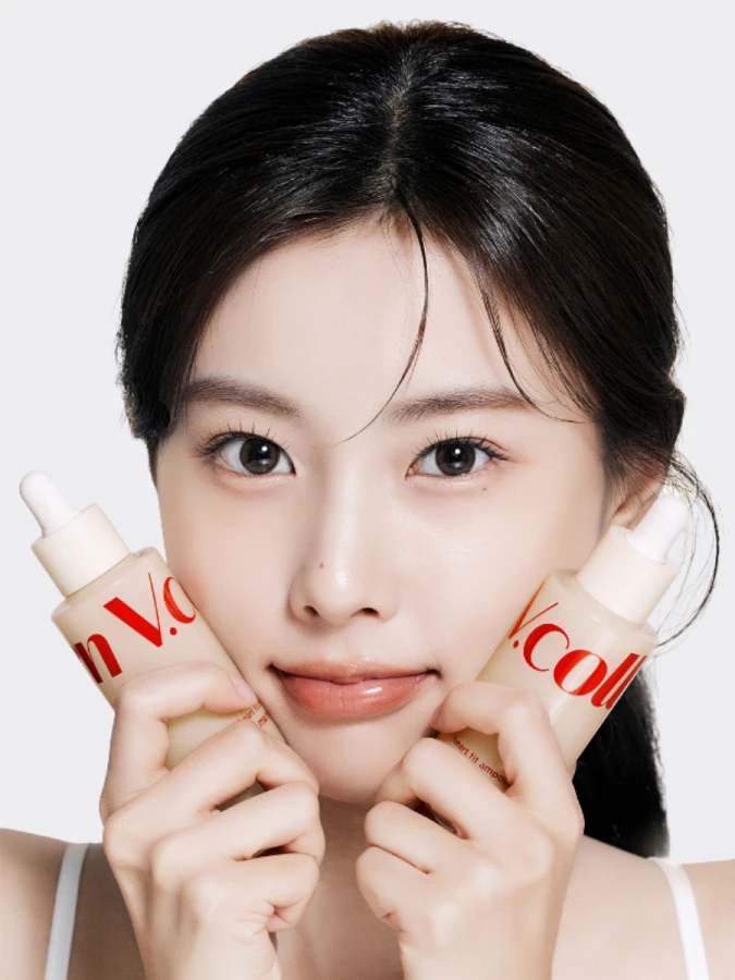 Восстанавливающая ампульная сыворотка для лица с растительным коллагеном Ma:nyo Factory VCollagen Heart Fit Ampoule