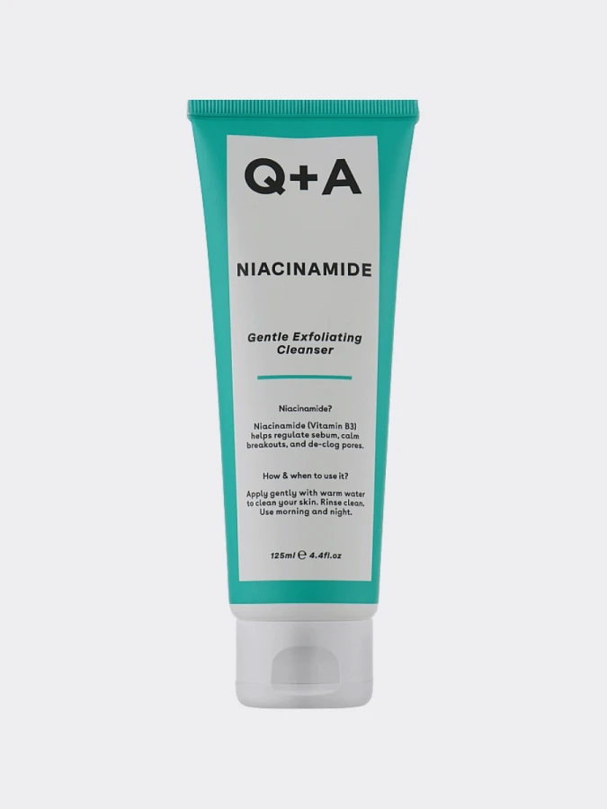 Отшелушивающий гель для умывания с ниацинамидом Q+A Niacinamide Gentle Exfoliating Cleanser