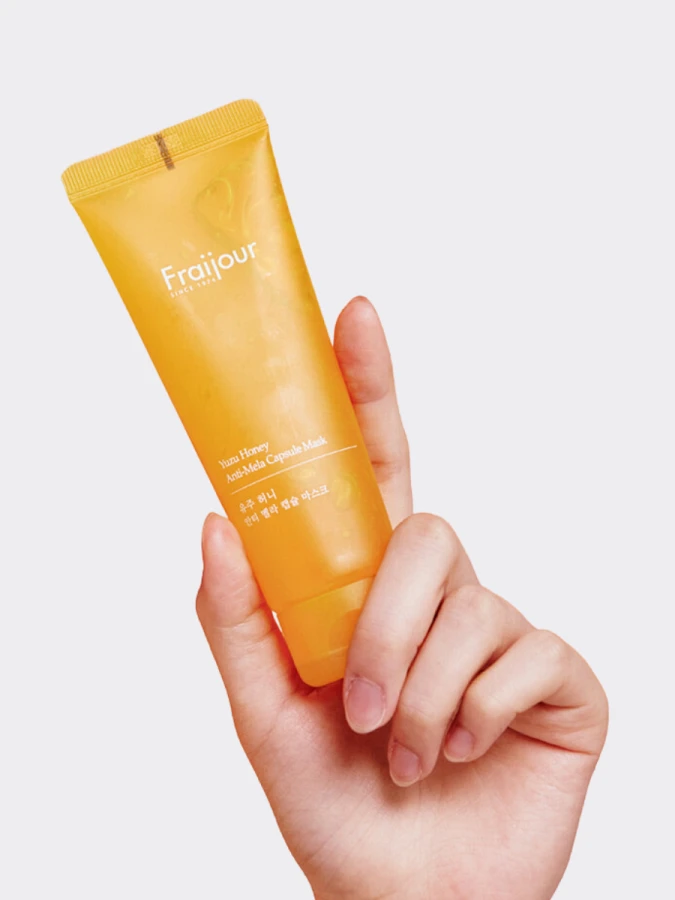 Ночная маска для лица с прополисом и экстрактом юдзу Fraijour Yuzu Honey Anti-Mela Capsule Mask