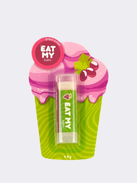 Бальзам для губ с ароматом виноградного сорбета EAT MY BALM Grape Sorbet