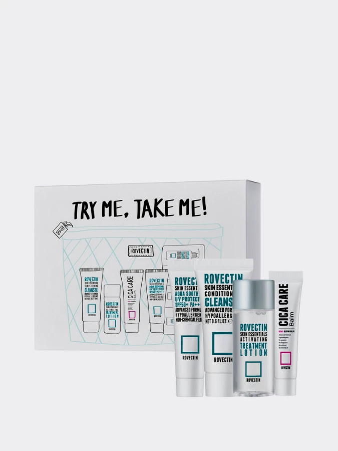 Набор для ухода за лицом ROVECTIN 4-Step Try Me KIT