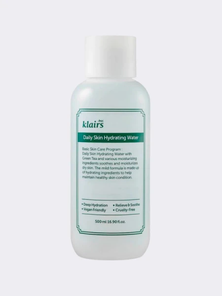 Легкий увлажняющий тонер Dear, Klairs Daily Skin Hydrating Water 500мл Легкий увлажняющий тонер Dear, Klairs Daily Skin Hydrating Water 500мл