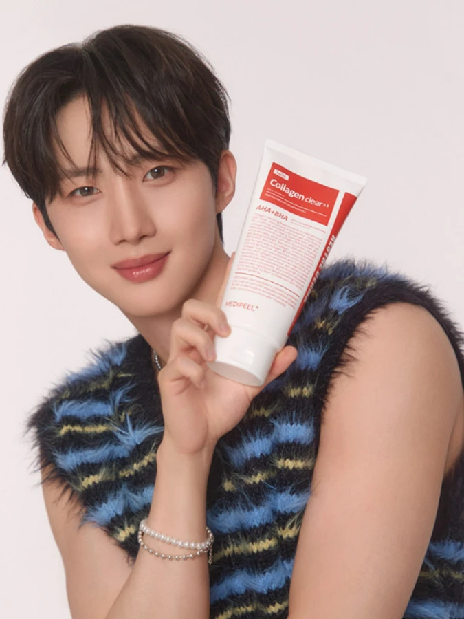 Обновлённая пенка для умывания с коллагеном и комплексом кислот MEDI-PEEL Red Lacto Collagen Clear 2.0