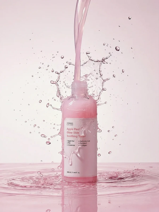 Тонер с экстрактом яблока для сияния кожи Sungboon Editor Apple Peel Glow Skin Soothing Toner