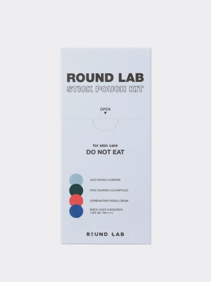 Набор саше для комплексного ухода за кожей Round Lab Stick Pouch Kit