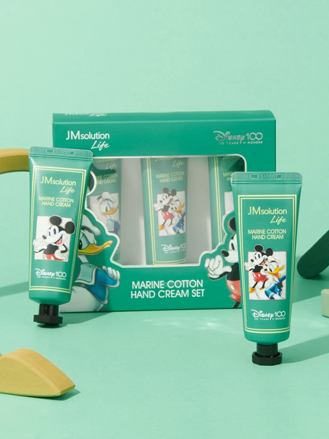 Подарочный набор кремов для рук с ароматом хлопка JMSolution Life Marine Cotton Hand Cream Set Disney