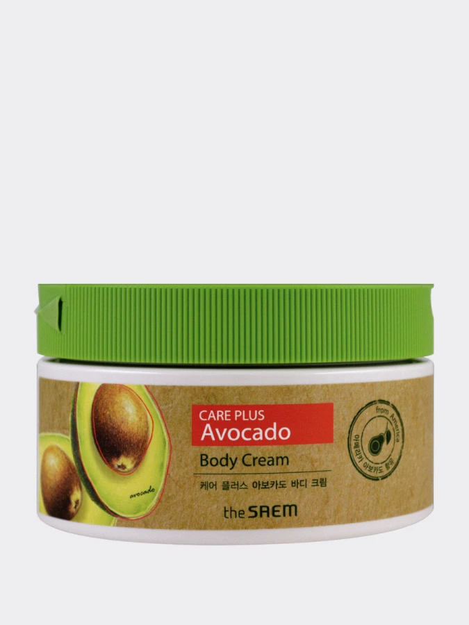 Питательный крем для тела с экстрактом авокадо The Saem Care Plus Avocado Body Cream