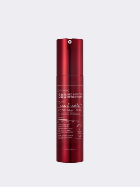 Усиленная тонизирующая сыворотка-бустер с растительными экстрактами VT Red Booster Reedle Shot 300 Усиленная тонизирующая сыворотка-бустер с растительными экстрактами VT Red Booster Reedle Shot 300