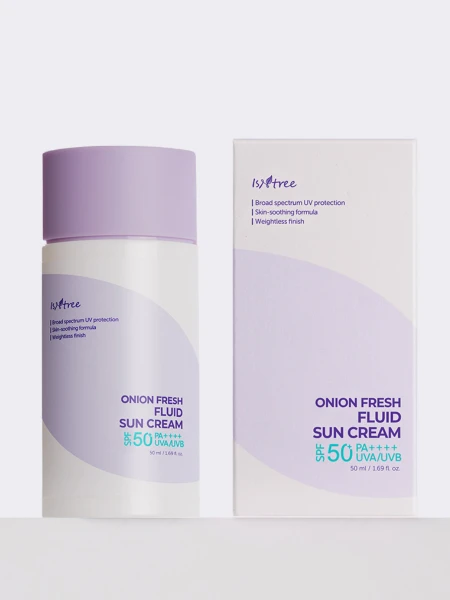 Солнцезащитный флюид с экстрактом красного лука IsNtree Onion Newpair Fresh Fluid Sun Cream SPF50+ PA++++ Солнцезащитный флюид с экстрактом красного лука IsNtree Onion Newpair Fresh Fluid Sun Cream SPF50+ PA++++