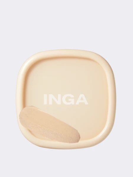 Тональный кушон для лица с сияющим финишем INGA Water Glow Daily Cushion 21N Light Beige