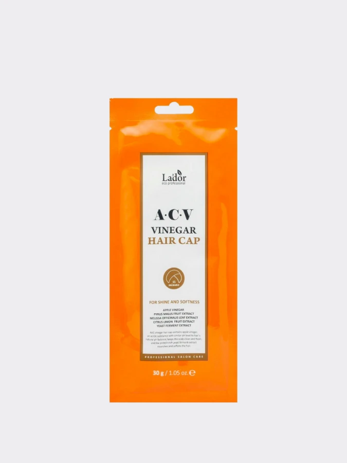 Маска-шапочка для волос с яблочным уксусом La’dor ACV Vinegar Hair Cap