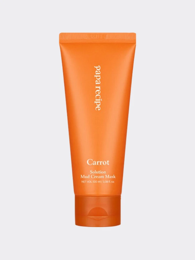 Осветляющая глиняная маска с экстрактом моркови и каолином Papa Recipe Carrot Solution Mud Cream Mask