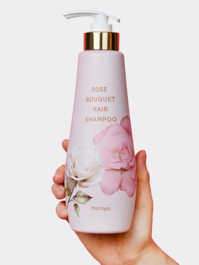 Шампунь против выпадения волос с освежающим цветочным ароматом Ma:nyo Rose Bouquet Hair Shampoo