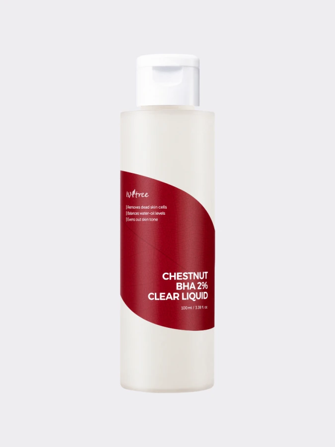 Противовоспалительный тонер-эссенция с салициловой кислотой IsNtree Chestnut BHA 2% Clear Liquid