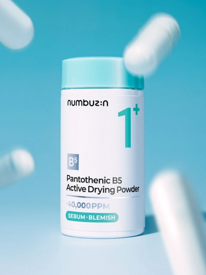 Многофункциональная успокаивающая пудра с пантотеновой кислотой Numbuzin No.1 Pantothenic B5 Active Drying Powder