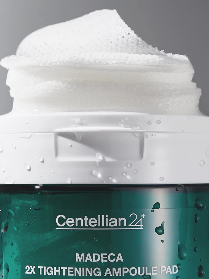 Восстанавливающие тонер-пэды с мадекассовой кислотой Centellian24 Madeca Double Tightening Ampoule Pad
