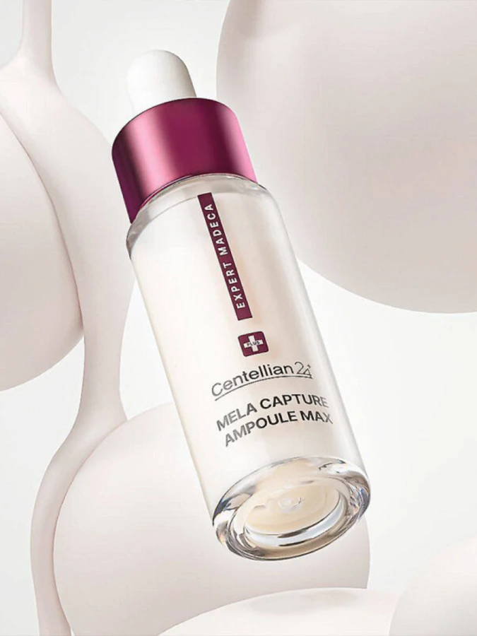 Высококонцентрированная осветляющая ампула для сияния кожи Centellian24 Pert Madeca Mela Capture Ampoule Max Season 4