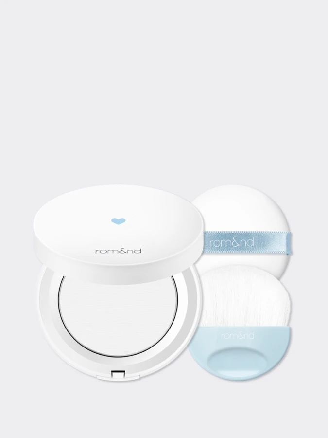 Спрессованная прозрачная матирующая пудра для лица rom&nd Better Than Finish