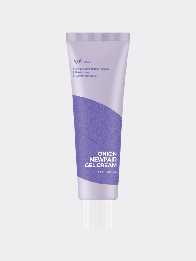 Успокаивающий гель-крем для лица с экстрактом красного лука IsNtree Onion Newpair Gel Cream