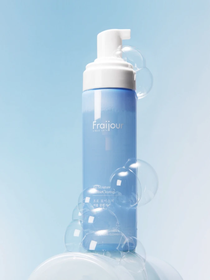 Смягчающая пузырьковая пенка для умывания с растительными экстрактами Fraijour Pro Moisture Bubble Cleanser